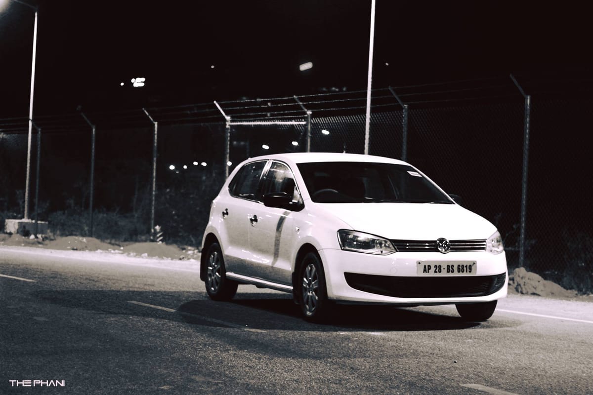 Night Photoshoot of Volkswagen Polo